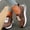 Brown, variant on Women's Fashion Platform Leather Sneakers, Lace-Up with Side Zipper Closure, Comfort Thick Sole Ankle Boots for Casual Daily Wear Gold 36