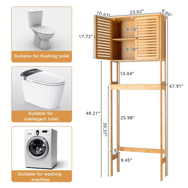 Bambüsi Plate Organizer for Cabinet - Bamboo Kitchen and Bathroom  Organization - Ideal for Cabinet Space Saving, Corner Cabinet Organizer,  Countertop