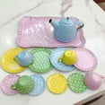 thumbnail image 4 of Aofa 14Pcs/Set Kids Children Teapot Tea Set Toy Cups Saucers Pretend Play Food Fun Kids Gift, 4 of 7