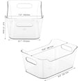 thumbnail image 3 of 12 Pack Plastic Storage Bins, Multi-Use Organizer Bins, Pantry Organizer, Clear Storage Containers, Bins for Home & Kitchen, 3 of 6