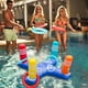 thumbnail image 3 of Juguetes Inflables Para Piscina, Lanzamiento De Anillo De Piscina Inflable, Patrones Exquisitos, Entretenimiento Acuático, Antifugas Para Exteriores, 3 of 7