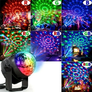 USB Mini Disco Lichteffekt Discokugel RGB LED Party Musiksteuerung