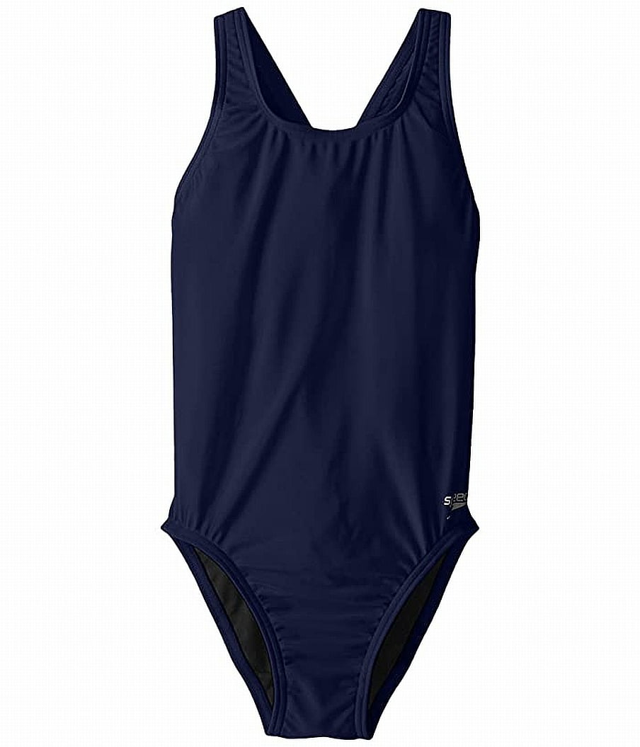 Speedo Girls Swimwear Navy 20 Pro Lt Solid One Piece