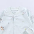 thumbnail image 5 of CAUYDY 6 9 12 18 Months Girls Pajamas for Newborn Baby Clothes Preemie Long Sleeve Romper Fall Winter Infant Girl Comfy Bodysuit Toddler Sleepers Sizes 12-18 Months,Light Blue, 5 of 5