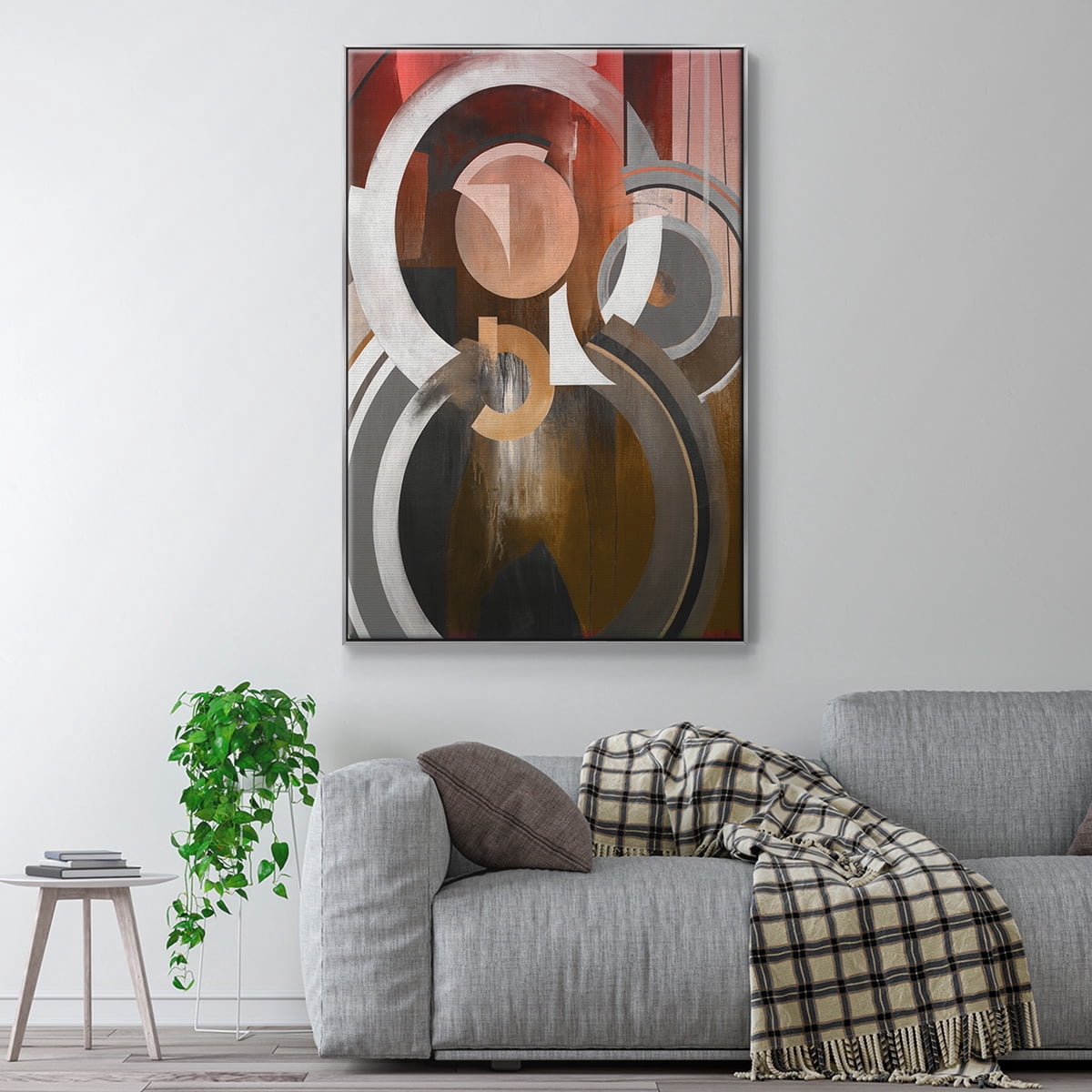 Focal Framed Premium Gallery Wrapped Canvas - Ready to Hang - 25 x 37 - Silver Floating Frame