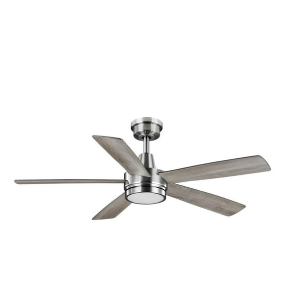 Hampton Bay Fanelee 54" LED Brushed Nickel Ceiling Fan with Light Kit