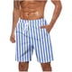 thumbnail image 1 of Mens Pantalones Cortos Cintura Elástica con Bolsillos Pantalones Cortos de Impresión de la Moda Casual, Pantalones de Playa de Cintura Elástica con Bolsillos, Poliéster, 1 of 5