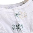 thumbnail image 4 of Baby Girls Princess Romper Dress Long Sleeve Floral Printed Ruffles Lace Mesh Jumpsuits 0-18M, 4 of 10