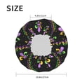 thumbnail image 6 of Kll Mardi Gras Fleur De Lis Pattern Shower Cap & Bath Cap For Women,Reversible Oversized Waterproof Shower Caps For All Hair Lengths,Elastic Reusable Bathing Hair Cap, 6 of 9