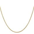 thumbnail image 2 of 14K Yellow Gold Rope Chain Styles Necklace 1.5 mm Loose 16 inch, 2 of 4