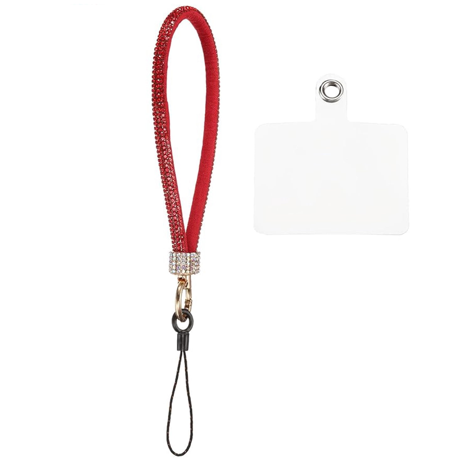 Diamond Style Phone Wristlet Strap Accessory - Red