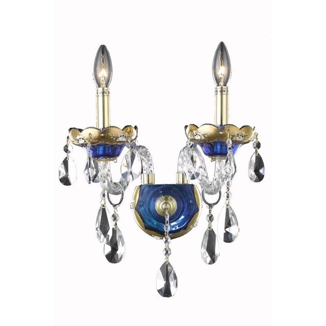 Elegant Lighting Alexandria 12" 2 Light Spectra Crystal Wall Sconce