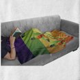 thumbnail image 6 of Colorful Soft Flannel Fleece Throw Blanket, Modern Various Fractal Floral Leaves and Branch Vibrant Stripes Fantasy Artwork, Cozy Plush for Indoor and Outdoor Use, 50" x 70", Multicolor, by Ambesonne, 6 of 6