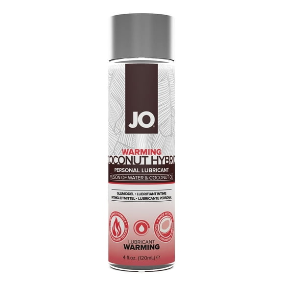 System Jo Silicone Free Hybrid Lubricant with Coconut - Warming 4 oz.Liquid