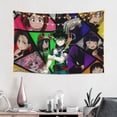 thumbnail image 4 of My Hero Academia Tapestry, Anime Wall Poster Art, Wall Tapestry For Bedroom Living Room Dorm Room, Wall Hanging For Festival Party Events Background Photography Backdrop, 60x40 Inch, 4 of 9