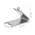 thumbnail image 2 of IDEANATEGRATE 4Ud Soporte Universal Para Estantes De Refrigerador Y Congelador Clip De Metal Color Plateado, 2 of 7