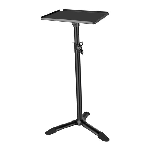 Soporte de altavoz de piso ajustable en altura, extensible de 25,59" a 45,67" para presentaciones en interiores, práctico soporte universal 3 garras 40x30cm