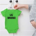 thumbnail image 5 of Lil Broski Funny Younger Brother Bodysuit Jumper Boys Infant Baby Brisco Brands NB, 5 of 6