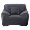 thumbnail image 2 of Shanna Stretch Sofa Slipcover Non Slip Couch Covers for 1 2 3 4 Seater and Sectional Couch, Sofa Furniture Protector(1 Seater,Dark Gray), 2 of 7