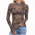 thumbnail image 2 of Towmus Womens Lace Long Sleeve Mesh Top Floral Neck Going Out Top Sheer Blouse Fashion Fall Outfits 2025, 2 of 6