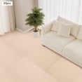 thumbnail image 3 of 20 Pcs 60*60 cm Square Peel and Stick Floor Carpet Self-Adhesive Carpet Beige, 3 of 13