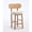 Beige, variant on Guyou 25" Counter Height Bar Stools Set of 2, Modern Chenille Upholstered Round Counter Stools with Natural Woven Rope Back, Boho Barstools, Farmhouse Armless Bar Stools for Kitchen, Beige