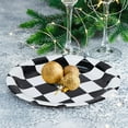 thumbnail image 3 of FALIZIFU 50 Pcs Checkered Paper Plates AFN17 Inch Black and White Checkered Dessert Plates Disposable Dinner Plates for Racing Theme Party Birthday Baby Shower Decoration Race Car Paper Plates, 3 of 3