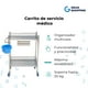 thumbnail image 3 of Carrito de Servicio Médico Gran Shopping, Acero Inoxidable, Ideal para Laboratorios y Consultorios plateado Unitalla, 3 of 8