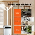 thumbnail image 4 of VEVOR Humidifier for Home Large Room, Commercial Humidifier for Whole House 1291.7 sq ft, 16L Water Tank & Night Light & 12h Timer & Auto Shut-Off, 4 of 9