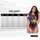 thumbnail image 5 of Fotbe Colorful Wolf Head Body de Mujer con Cuello Redondo y Mangas Cortas, Sin Mangas Ajustado, Suave, Cómodo y Básico-Large, 5 of 7