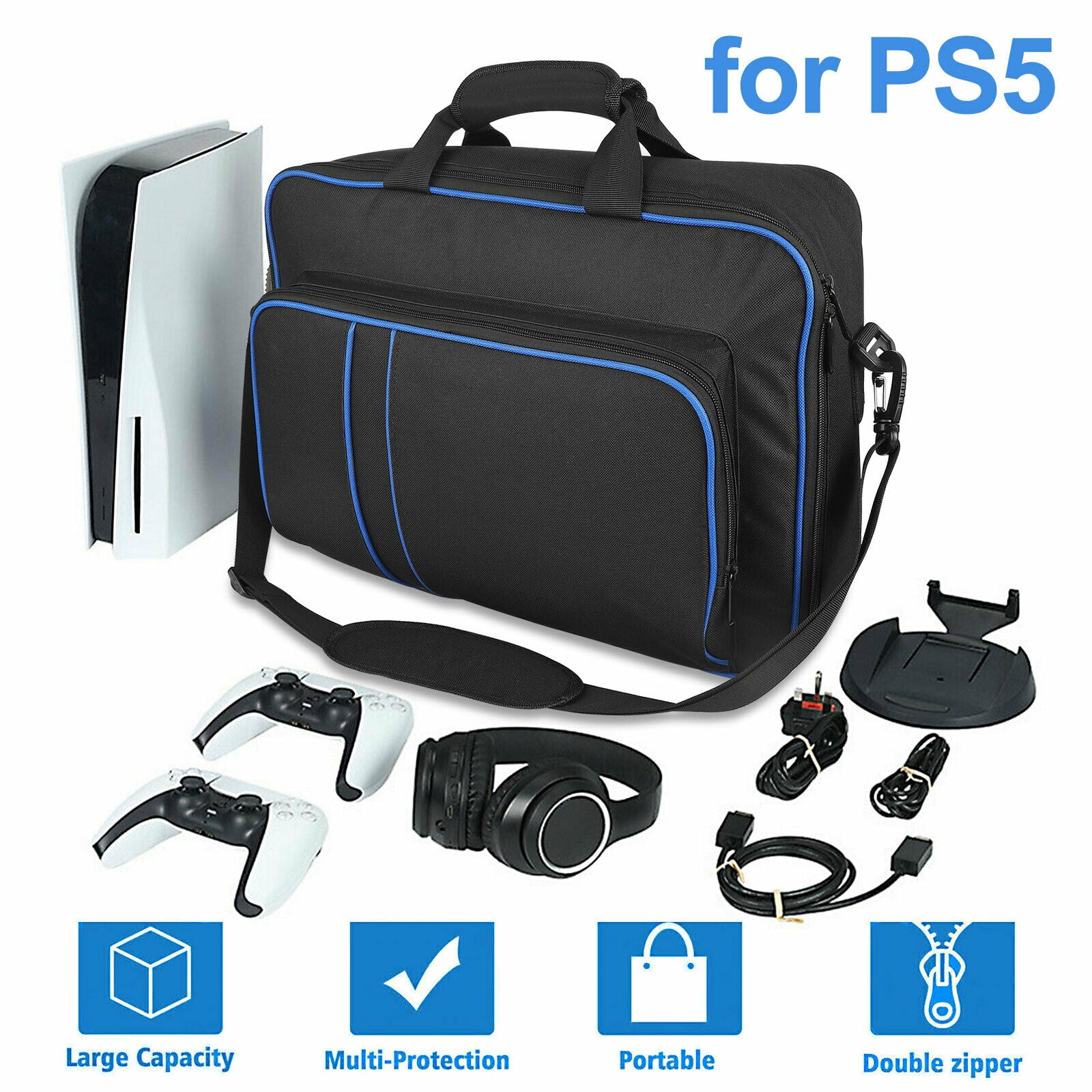 Travel Carrying Case Storage Shoulder Bag Pouch For PS5