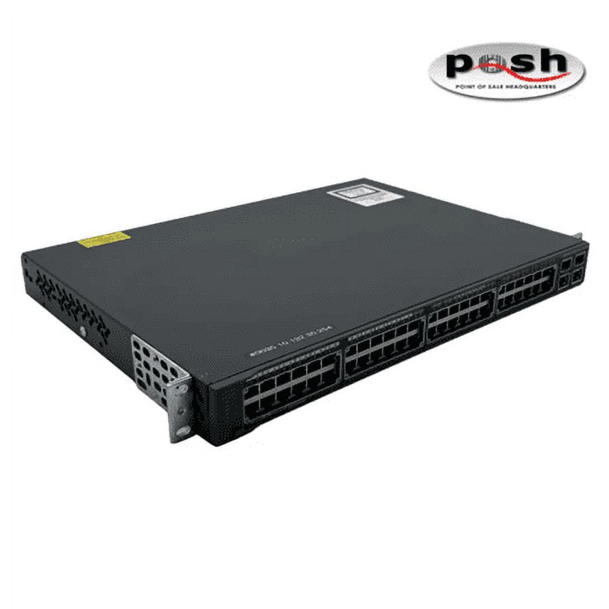 Restored Cisco C2960 - 48 Port 10/100 Ethernet PoE Switch w/Mounts (Refurbished)