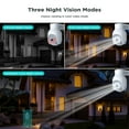 thumbnail image 4 of Toguard 2 Pack SC25 2K/3MP Wired Security Camera Outdoor PTZ WiFi Dome Surveillance Camera, 4 of 9