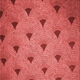 thumbnail image 1 of Ahgly Company Machine Washable Indoor Square Transitional Red Area Rugs, 6' Square, 1 of 7