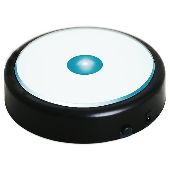 LED Light Base Non-Slip Round Display Stand in A Variety of Colors,Suitable for Glass Crystal Artwork,Holiday Party Decoration.(No Rotating)