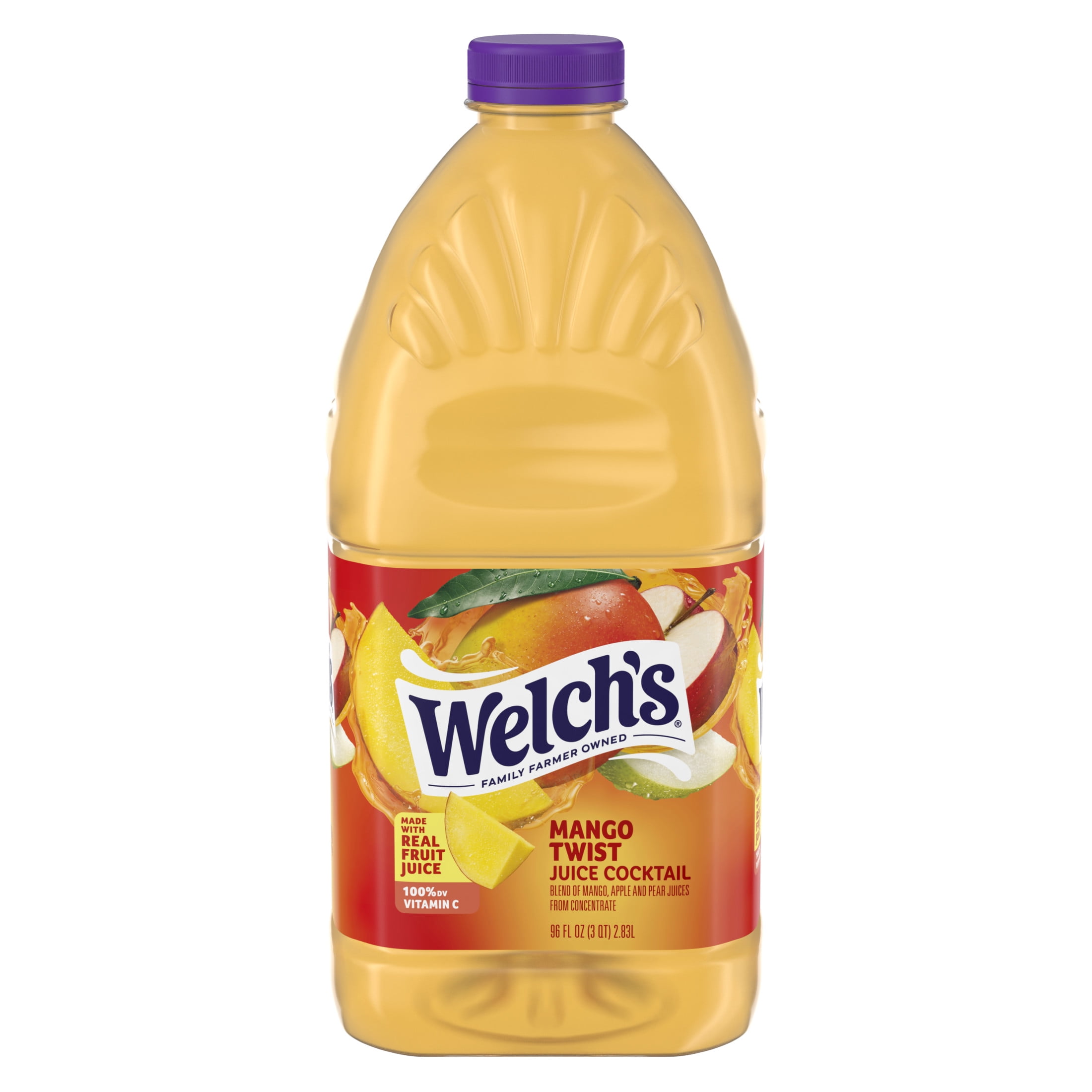 (3 pack) Welch's Mango Twist Juice Cocktail, 96 fl oz Bottle