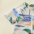 thumbnail image 4 of Hienoo Boy'S Short Sleeve Rashguard One-Piece Swimsuit Summer Beach Swimwear, Sizes 0-3T, 4 of 7