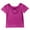 Purple, variant on Zshosam Shirts for Girls Girls' Summer Cute T Shirts Casual Short Sleeve V Neck Plain Tunic Tops (Green,6-12 Months)