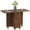 Brown, variant on HOMCOM Foldable Dining Table, Rolling Kitchen Table with Drawers, Cabinet