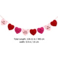 thumbnail image 2 of 1pc Valentine's Day Party Hanging Banner Romantic Heart-shaped Hanging Bunting, 2 of 8