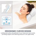 NRF Supplies Ergonomic Bath Pillow for Tub with Neck and Back Support
