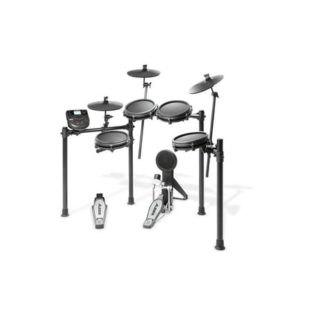 Alesis Drums Nitro Mesh Kit | Eight Piece All Mesh Electronic Drum Kit With Super Solid Aluminum Rack, 385 Sounds, 60 Play Along Tracks, Connection Cables, Drum Sticks & Drum Key Included