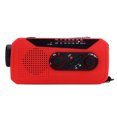 thumbnail image 4 of ATTOE Radio d'Urgence à Main avec Lampe de Poche LED Charge 2000mah pour Camping Randonnée Rouge EU Type-0814, 4 of 5