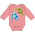 thumbnail image 3 of Inktastic Sea Turtles Swimming Together Boys or Girls Long Sleeve Baby Bodysuit, 3 of 5