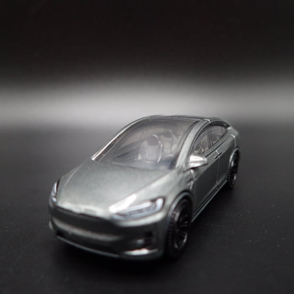 Open Box 2016-2025 TESLA MODEL X SUV GRY 1:64 SCALE COLLECTIBLE DIORAMA DIECAST MODEL CAR