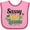 Pink and Fuchsia, variant on Inktastic Saint Patrick's Day Sassy Lil' Lassie with Shamrocks Girls Baby Bib