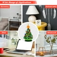 thumbnail image 6 of Costway 9.5''Pre-lit Hand-Painted Ceramic Tabletop Christmas Tree Green, 6 of 10