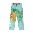thumbnail image 4 of Xecao USA Tourist Map Men's Straight Lounge Pajama Pants: The Ultimate in Comfortable Sleepwear, 4 of 9