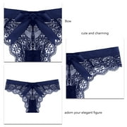 Lace Briefs, Nylon Cutouts Charming Cheeky Thong  For Date Night Black,White,Green,Navy Blue,Wine Red,Pink,Skin Color