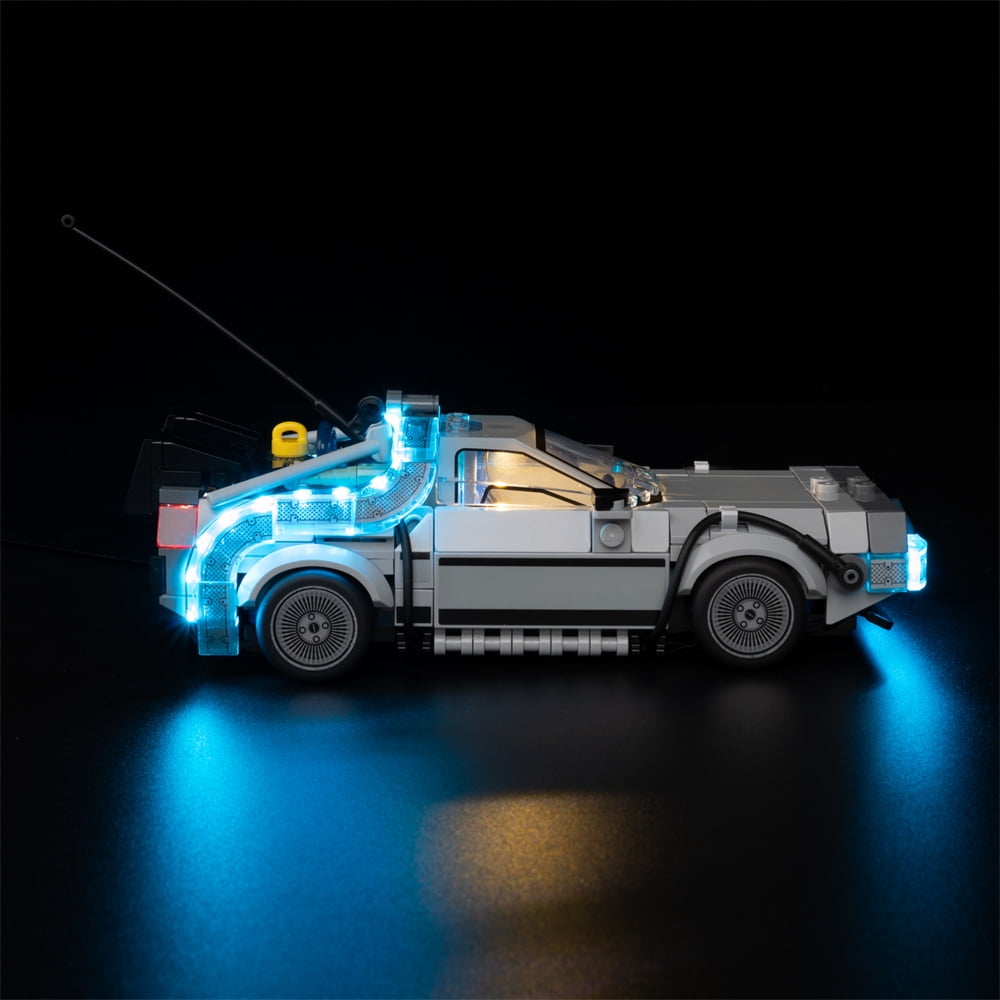 QC Ltbrick Led Light Kit Lighting Set Compatible With The Lego Speed Champions Time Machine from Back to the Future 77256 Building Toy for Kids Building Blocks Without Lego Set